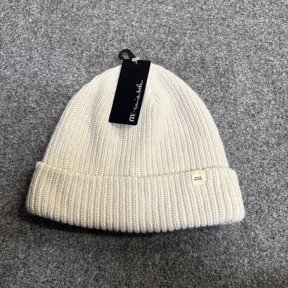 NWT Travis Mathew Men's Coastal Beanie Moonbeam Cream Color 1MZ321 $35 - Picture 1 of 3